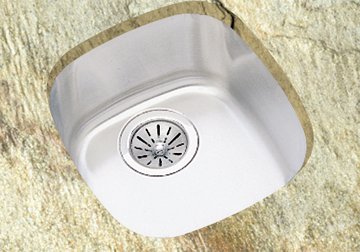 Elkay Kitchen Sinks Stainless Steel Undermount - Single Bowl Lustertone Stainless Steel