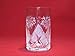 2 ea Old Fashioned Russian Cut Crystal Glasses & Matching Metal Glass Holders Podstakannik suitable for hot/cold liquids