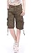 Foxexy Women's Casual Loose Fit Multi-Pockets Twill Bermuda Cargo Shorts