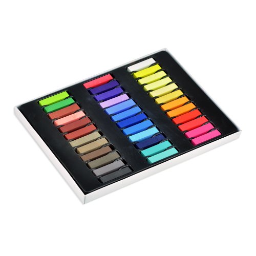 New 36 Colors Nontoxic Temporary Hair Chalk Dye Soft Pastels Salon Kit