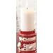 Colonial Candle Snowman Pillar Candle Holder Gift Set with Peppermint 3x6 Candle