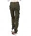 Lixmee Women'S Solid Color Regular Cargo Pants Green,Small,Green