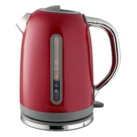 Meyer Prestige Deco Cordless Jug Kettle, Red, 1.5 Litre
