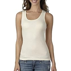 Bella Ladies 100% Organic Cotton 2x1 Rib Tank