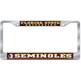 Florida State Seminoles NCAA Chrome License Plate Frame