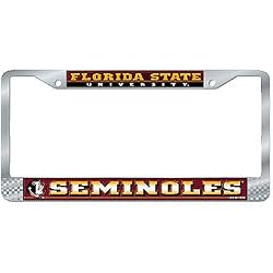 Florida State Seminoles NCAA Chrome License Plate Frame by Wincraft