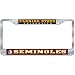 Florida State Seminoles NCAA Chrome License Plate Frame by Wincraft
