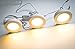 Surpahs Set of 3 Warm Light LED Under Cabinet Lighting Kit