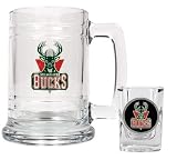 NBA Milwaukee Bucks Boilermaker Set - Primary Logo