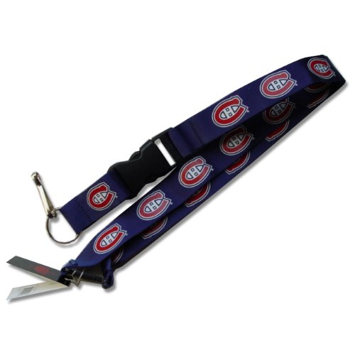 Montreal Canadiens Nhl Clip Lanyard Keychain Id Ticket-Blue