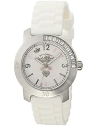 Juicy Couture Womens 1900548 BFF White Jelly Strap Watch