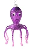IMAGE OF Octopus Christmas Ornament or Dangle Decoration in Purple