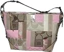 Coach Patchwork Signature Carly Shoulder Sac Bag Purse 13720 Pink