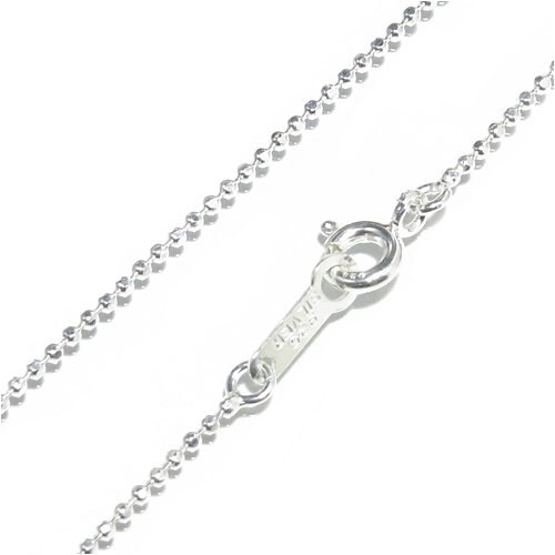 新宿銀の蔵 シルバーカットボールチェーン ボール直径1.2mm(38～45cm)