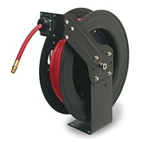 Legacy L8611 Heavy-Duty Retractable Air Hose Reel-with 3/8-Inch by 50-Rubber Hose