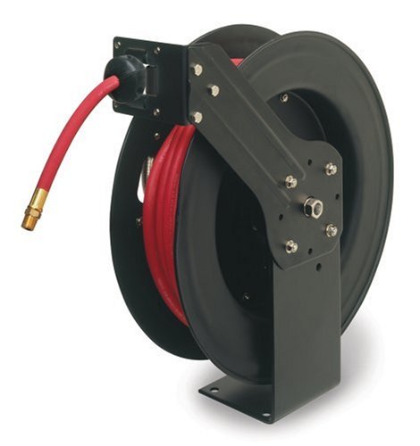 Legacy L8611 Heavy-Duty Retractable Air Hose Reel-with 3/8-Inch by 50-Rubber Hose Legacy L8611 Heavy-Duty Retractable Air Hose Reel-with 3/8-Inch by 50-Rubber Hose