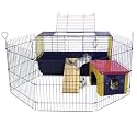 Bird Cages : Small Animal Cage with Playpen CFDS-PP454650-1201
