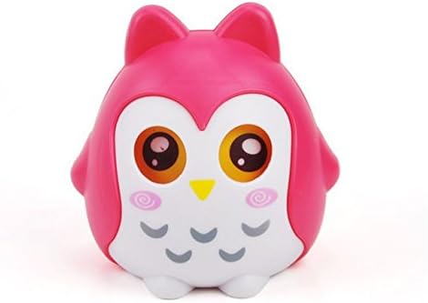 POPgifts Coin Bank,Bingbing Eyes,Shape Of Cute Owl,Red