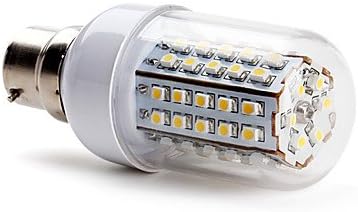 LED Bulbs - B22 66x3528 SMD 3.5W 430LM 2800-3200K Warm White Light LED Corn Bulb (220-240V)