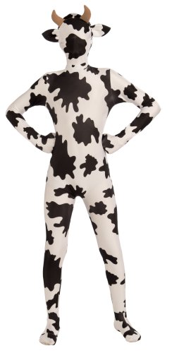 Women's Teen Disappearing Man Body Suit Costume Spotted Cow