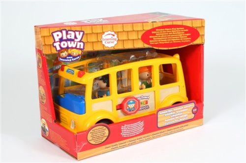 Childrens Toyshop  Toys : Play Town Abc School Bus with driver and girl lc65834mp