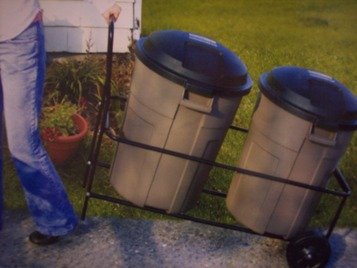 Kitchen: Easy   roll Trash Cart