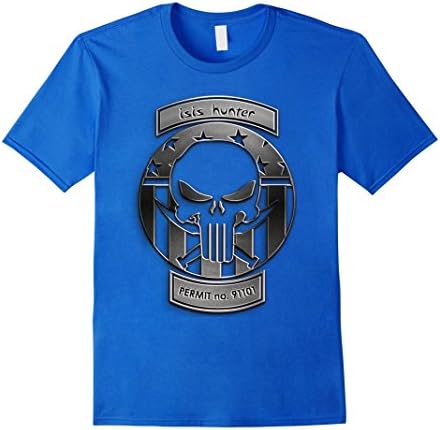 Men's Premium isis hunting permit T-shirt - ISIS HUNTER Medium Royal Blue