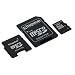 Kingston microSDHC Class 4 High Capacity Micro Secure Digital Card with 2 Adapters (SDC4/4GB-2ADP)