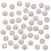 4mm Silver Plated Stardust Sparkle Round Beads (50)