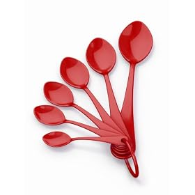 Nigella Lawson Living Kitchen Melamine Measuring Spoons Red