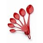 Nigella Lawson Living Kitchen Melamine Measuring Spoons Red