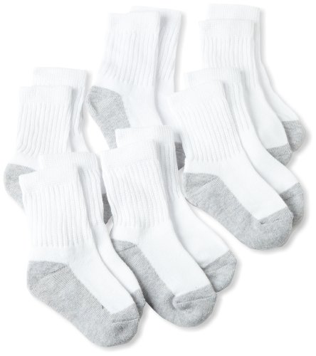Fruit Of The Loom Unisex-Baby Toddler 6 Pack Crew Sock