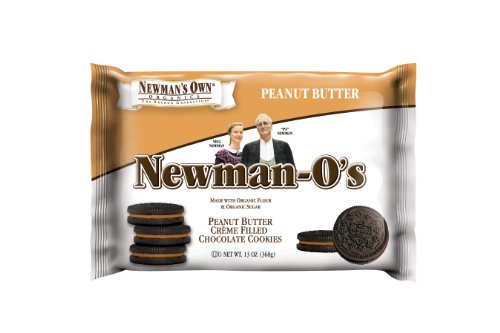 Newman's Own Organics Newman-O's, Peanut Butter, 13-Ounce Packages (Pack of 6)
