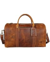 Crazy Horse Leather Travel Duffel Bag Boarding Luggage Carry On Gifts for men