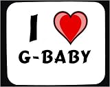 I Love G-baby Decorated Mouse Pad