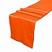 OurWarm Orange Satin Table Runner 12
