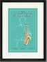 Black Framed/Matted Print 17x23, The Alto Sax