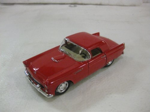 1955 Ford Thunderbird Hard Top In Red Diecast 1:36 Scale By Kinsmart