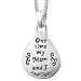Sterling Silver My Favorite Stories Begin With One Time My Mom And I Reversible Teardrop Pendant, 18 Sterling Silver My Favorite Stories Begin With One Time My Mom And I Reversible Teardrop Pendant, 18