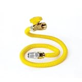 Chimney 47224 Gas Appliance Connector 1/2 x 24 Inch with shut Off Valve