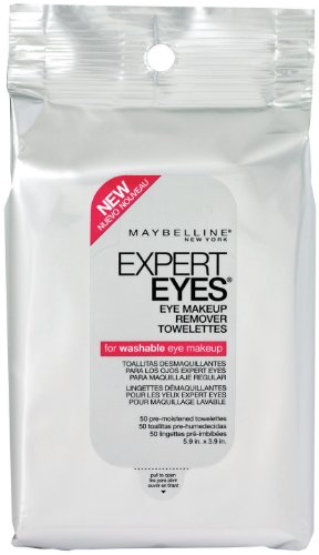 Maybelline New York Expert Eyes Eye Makeup Remover Towelettes, 5.2 Fluid Ounce