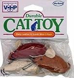 BABY LEATHER & SUEDE MICE 3 PK