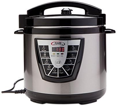 Power Pressure Cooker XL 8 Quart, Digital Non Stick Stainless Steel Steam Slow Cooker and Canner by Power Pressure Cooker XL