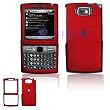 Dark Red Rubber Feel Snap-On Cover Hard Case Cell Phone Protector for Samsung Epix i907