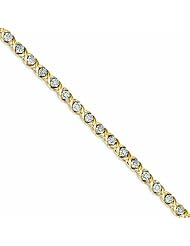 1.1 Carat 14K Gold Diamond Bracelet