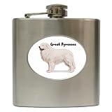 Great Pyrenees Hip Flask (6 oz)