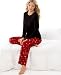 Charter Club Pajamas, Home for the Holiday Mix it Up Flannel Set Snowflake Scottie M