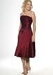 Short Party Dress by Sean Collection Strapless Beaded Cocktail Dress (50080) WINE