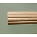 CAPITOL CITY LUMBER 1-3/8 inch Wood Fluted Drapery Rod, UnFinished - 8' long