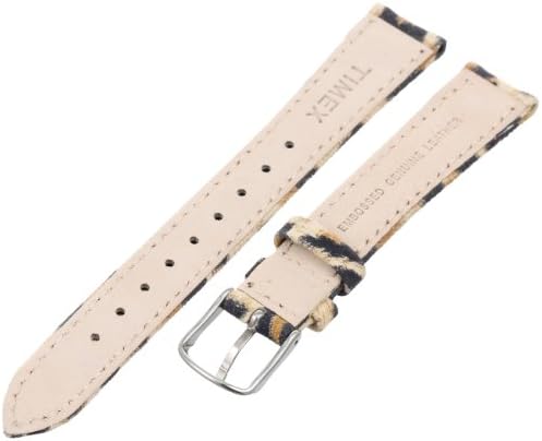 Timex Women's T7B935GZ 16mm Leopard Patterned Leather Watch Strap